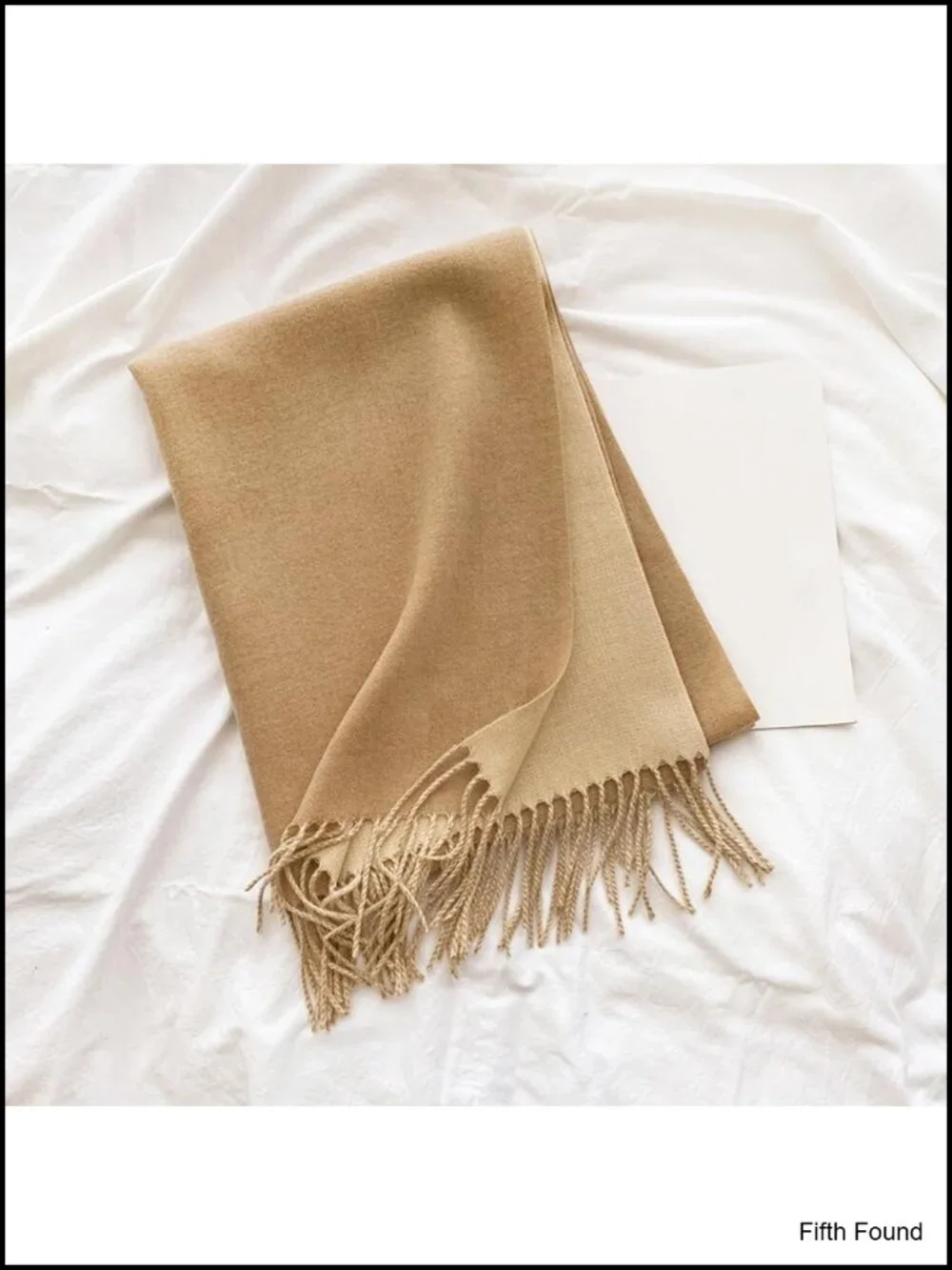 Soft Warm Winter Scarf with Tassel Design - Cold Weather Shawl Wrap